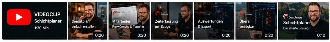 Schichtplaner Videoclip und Produktvorschau